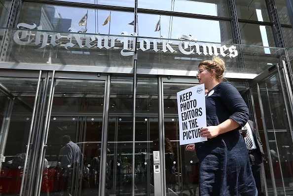New York Times employees start a temporary strike